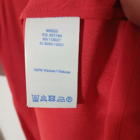 Boden Dress Women US 8R Ashbourne Gold Button Down Midi Red Long Sleeve 40" L - Picture 9 of 10